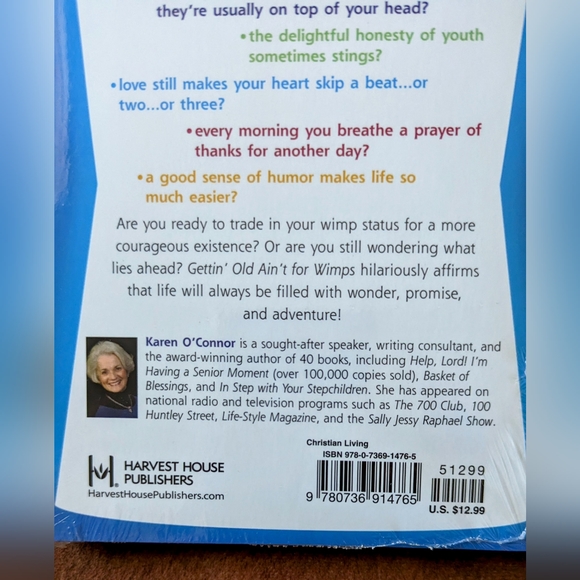 New Sealed in Plastic Getting Old Ain't For Wimps by Karen O'Conner - Picture 2 of 8